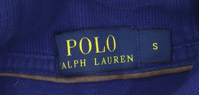 Ralph Lauren Men's Blue Henley Collared Cotton Sweatshirt Size S - Image 4