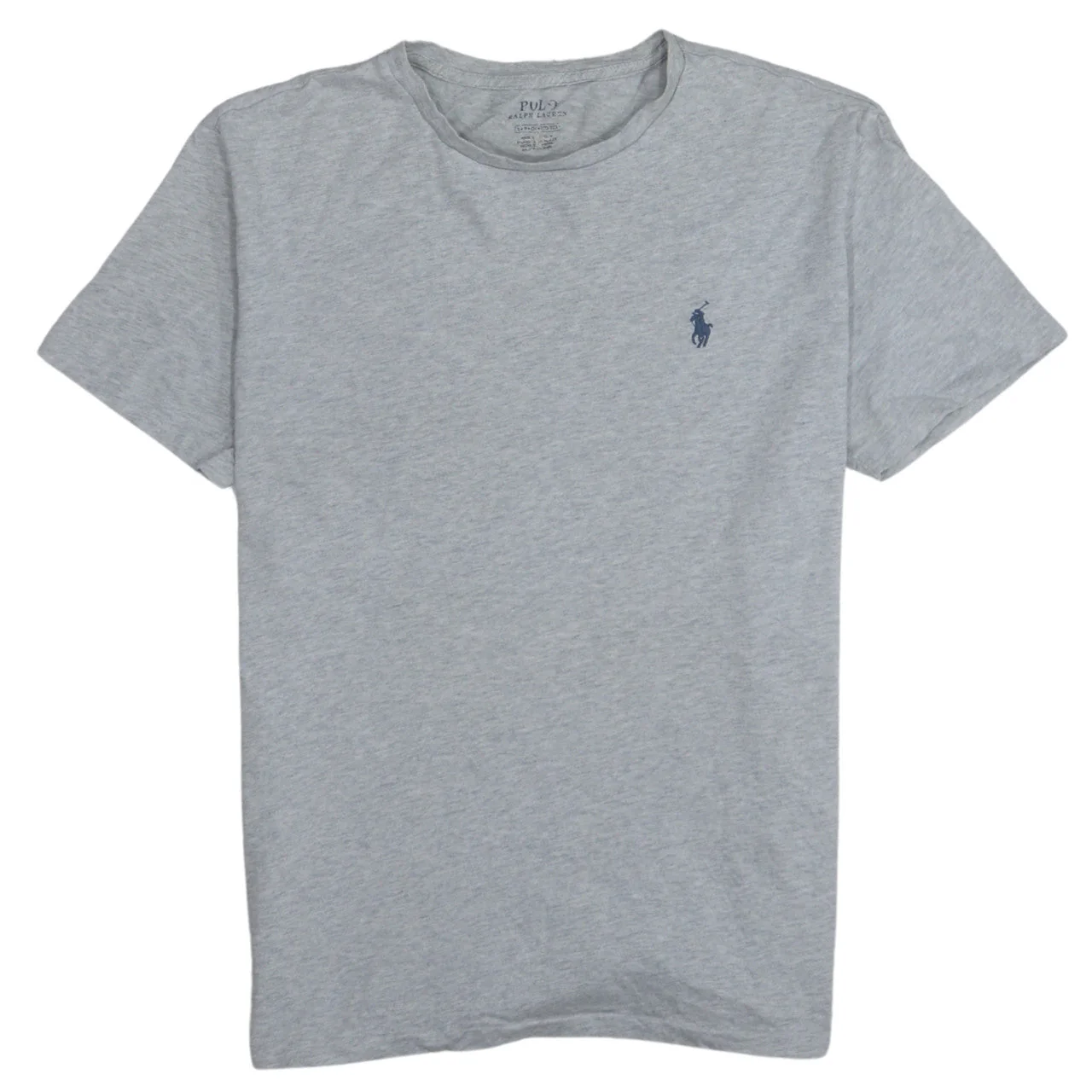 Ralph Lauren Men's Grey Crew Neck Short Sleeve Cotton T-Shirt S