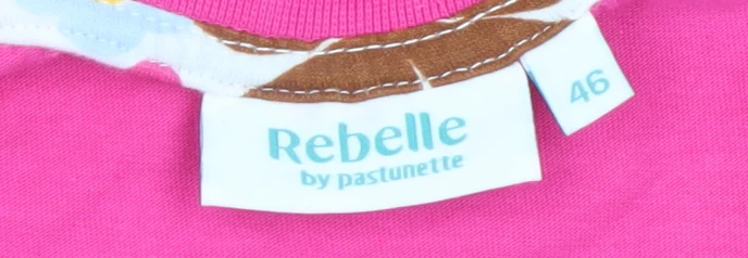 Rebelle by Pastunette Women's Pink Organic Cotton Bloom T-Shirt Size 18 - Image 4