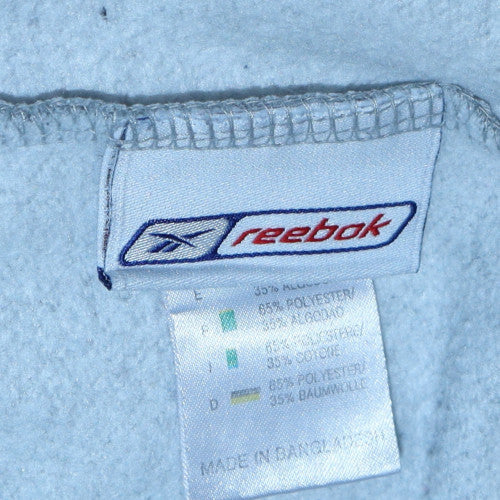 Reebok Boys Grey & Navy Pullover Hoodie 12 Years Regular Fit Sweatshirt - Image 6