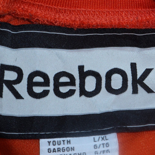 Reebok Boys Orange 3/4 Sleeve Football Jersey Top Size L - Image 5
