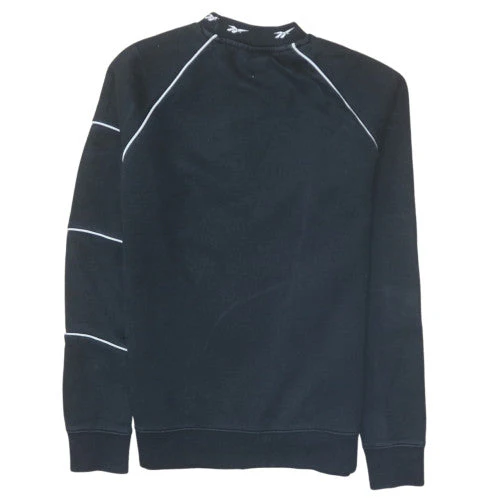 Reebok Men Black Pullover Sweatshirt M Sports Classic Logo - Image 4