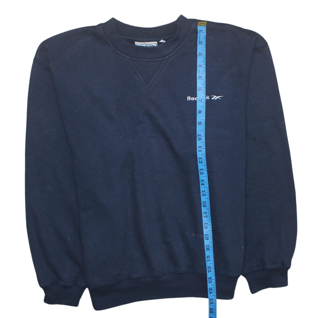 Reebok Men Blue Crew Neck Pullover Sweatshirt Size S - Image 2