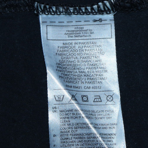 Reebok Men’s Black Cotton Crew Neck Sports T-Shirt Size M - Image 5