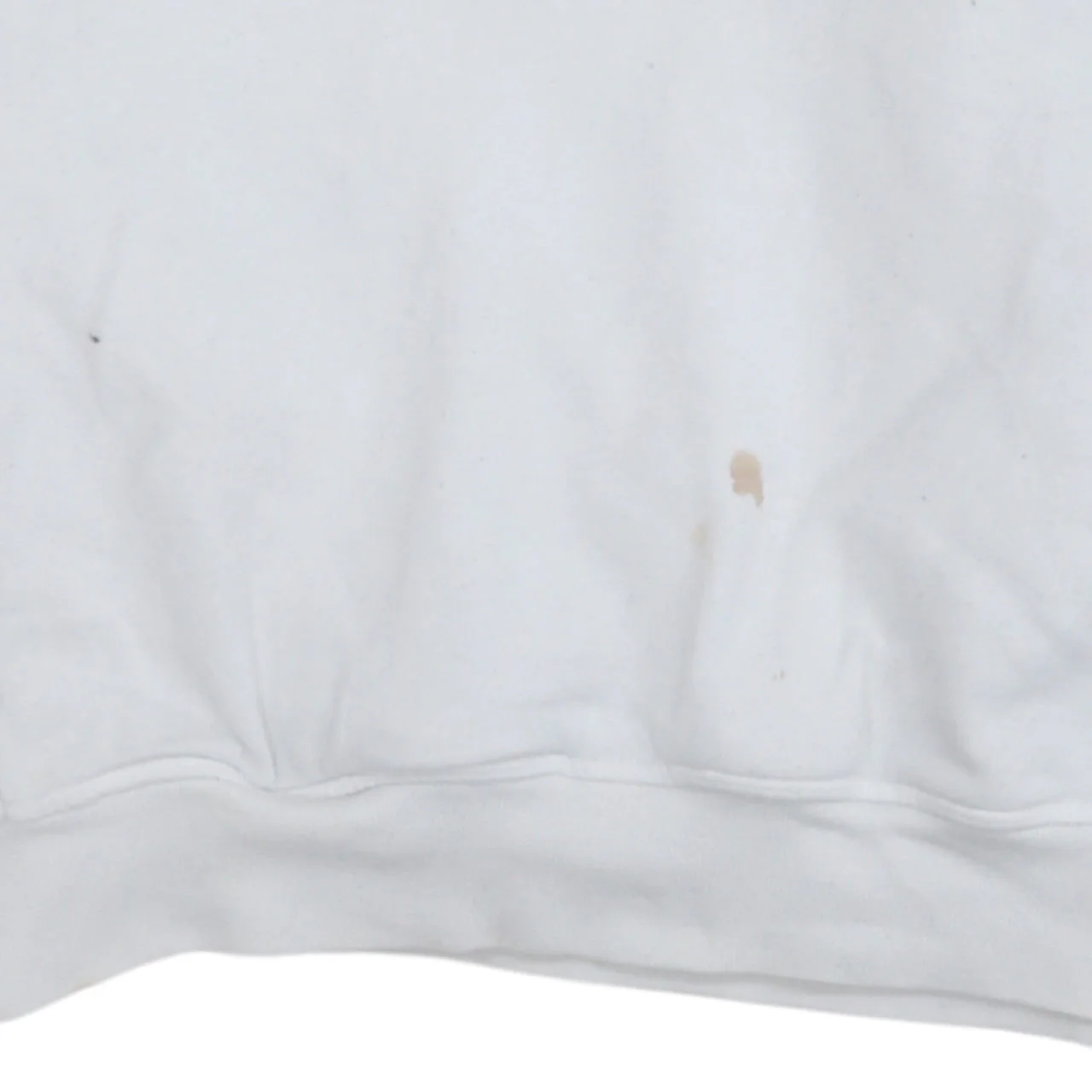 Reebok Men’s White Pullover Hoodie Size M Logo Fleece Sweatshirt - Image 8