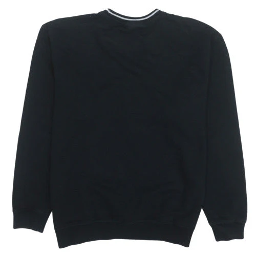 Reebok Men's Black Cotton Crew Neck Pullover Sweatshirt L - Image 4