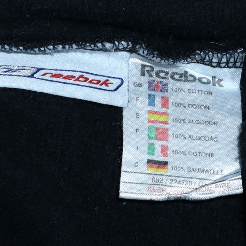 Reebok Men's Black Cotton Crew Neck Pullover Sweatshirt L - Image 6