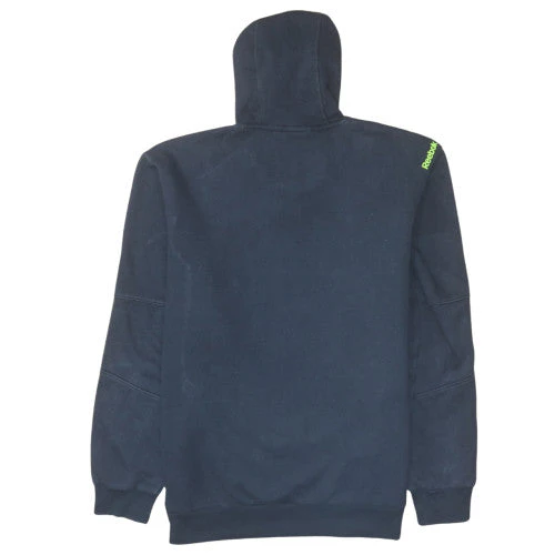 Reebok Men's Black XL Pullover Hoodie Fitness Graphic Fleece - Image 4