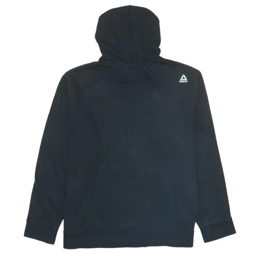 Reebok Mens Black XL Pullover Hoodie with Red Hood Lining - Image 4