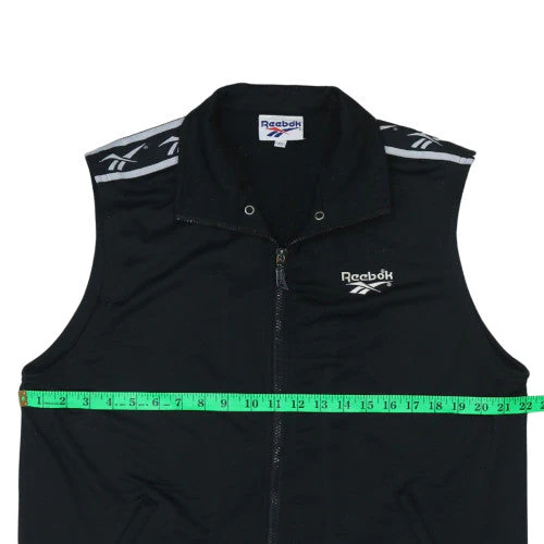 Reebok Men's Black XS Zip Waistcoat Sports Gilet - Image 3