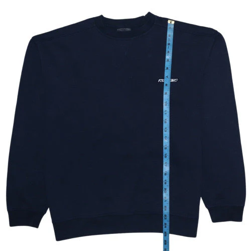 Reebok Men's Blue Crew Neck Pullover Sweatshirt L Sports Style - Image 3