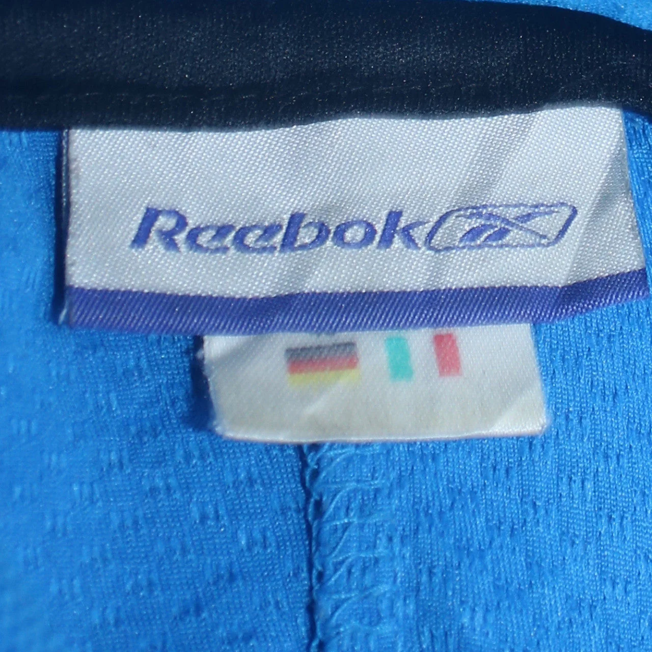 Reebok Men's Blue Pullover Hoodie Size M Lightweight Sportswear - Image 5