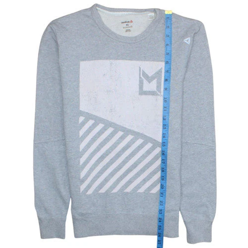 Reebok Men's Grey XS Les Mills Crew Neck Graphic Sweatshirt - Image 2