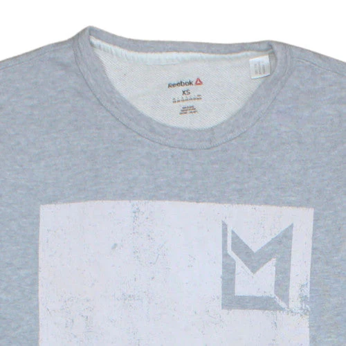 Reebok Men's Grey XS Les Mills Crew Neck Graphic Sweatshirt - Image 7