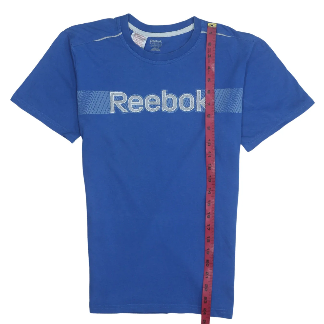 Reebok Teens Blue Short Sleeve Graphic Cotton T-Shirt L - Image 2