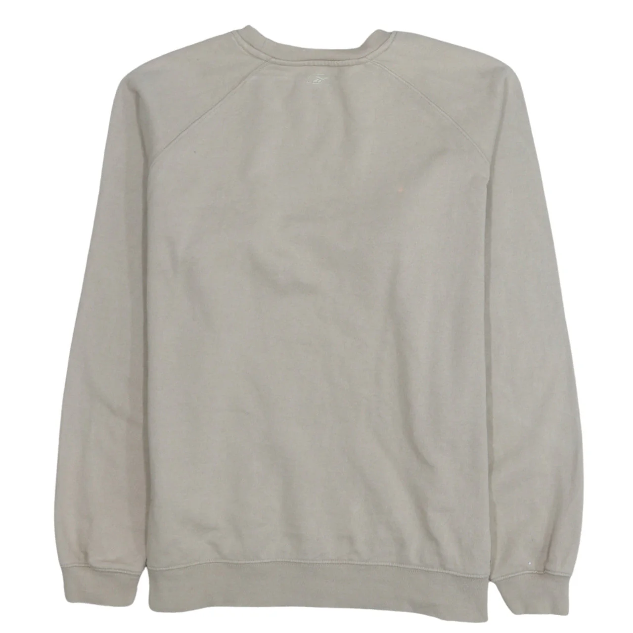 Reebok Women Beige Crew Neck Pullover Sweatshirt Size M - Image 4