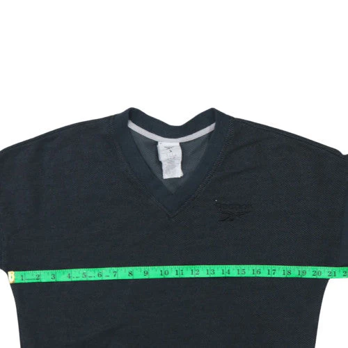 Reebok Women’s Black V-Neck Pullover Sweatshirt Size S - Image 3