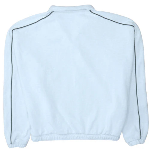 Reebok Women’s Light Grey 1/4 Zip Pullover Sweatshirt M - Image 4