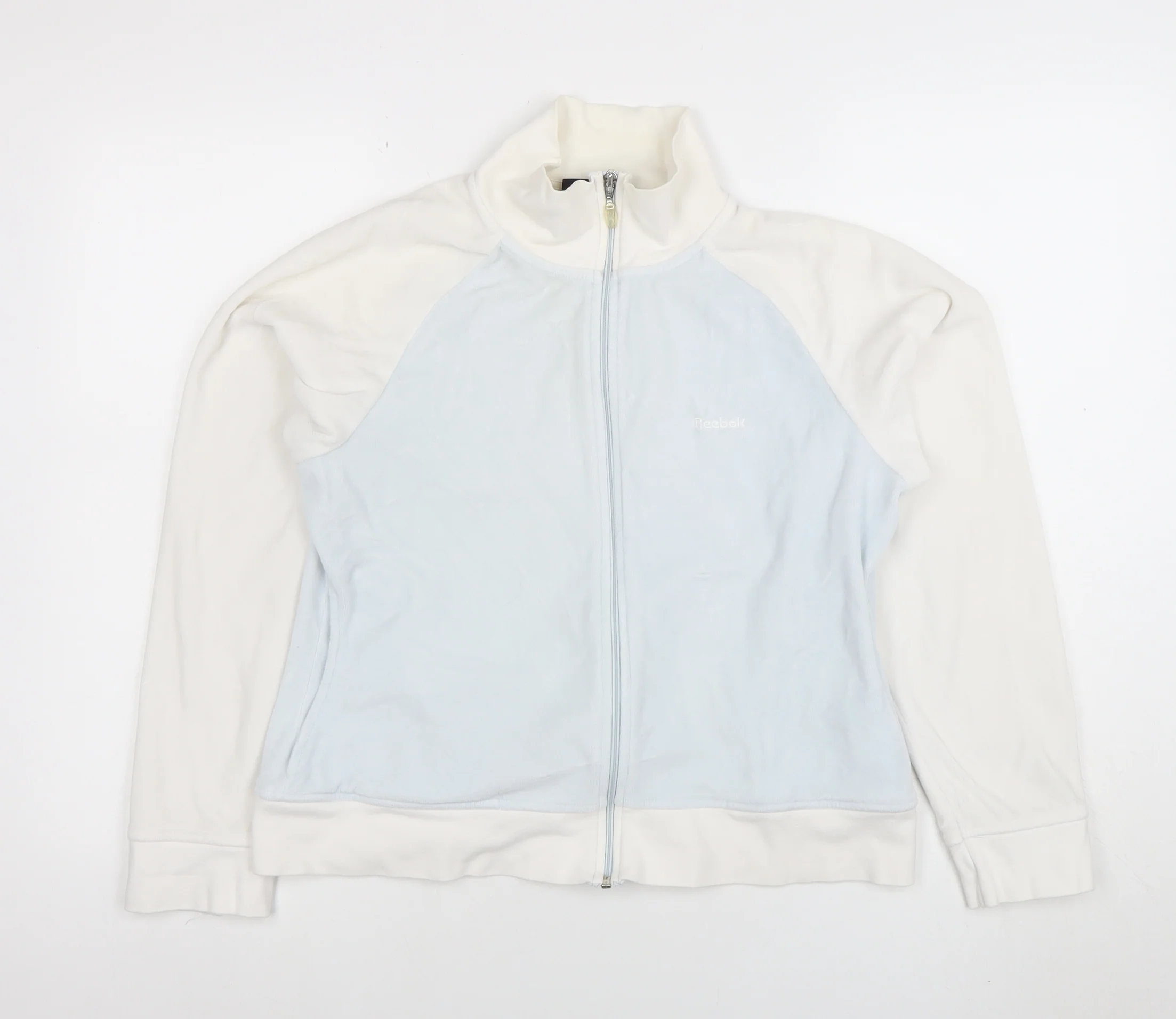 Reebok Women's Blue Full Zip Fleece Jacket Size 14