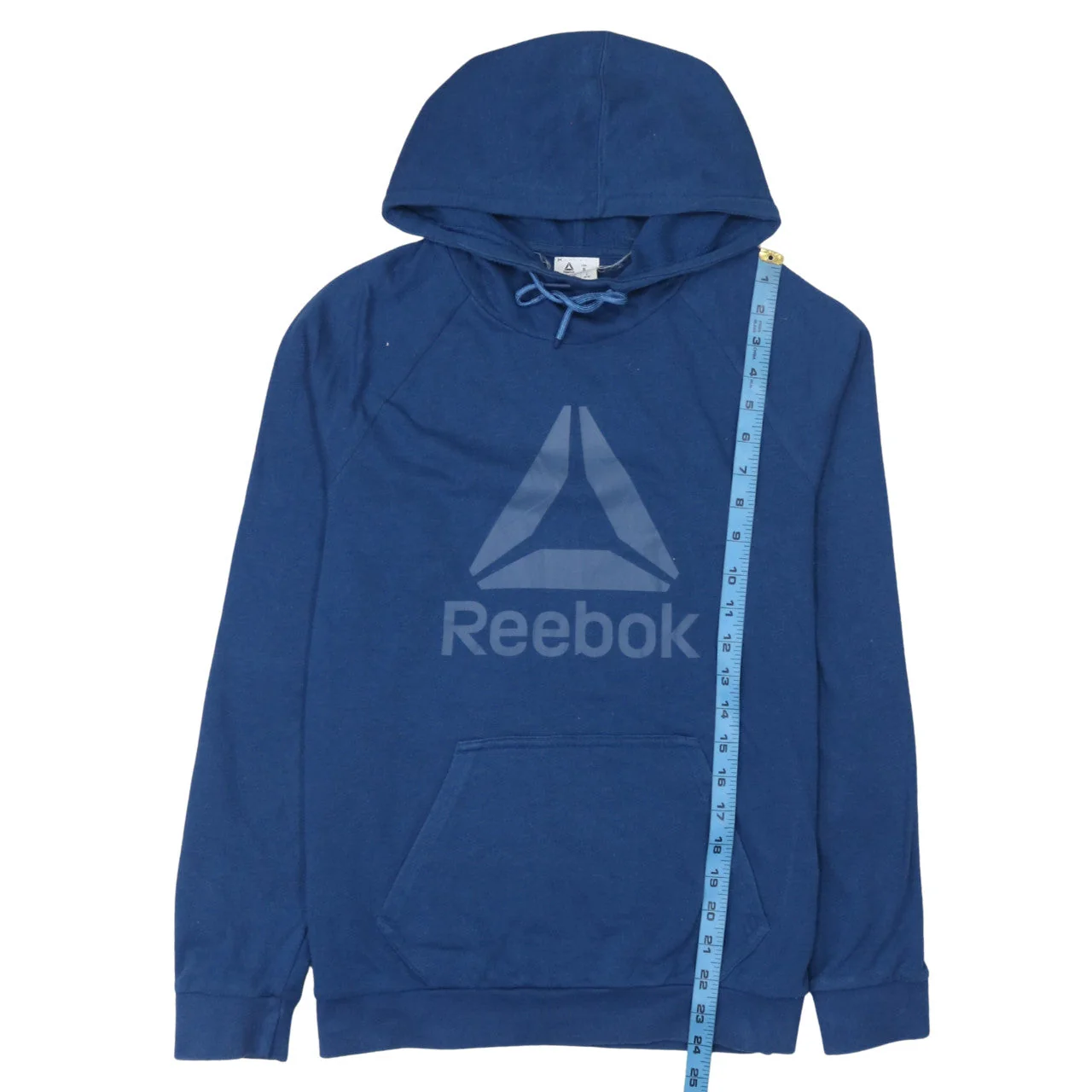 Reebok Women's Blue Pullover Hoodie Small Speedwick Cotton Blend - Image 2