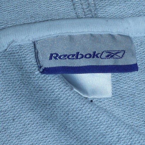 Reebok Womens Grey Full Zip Hoodie Size M Classic Logo Sportswear - Image 5