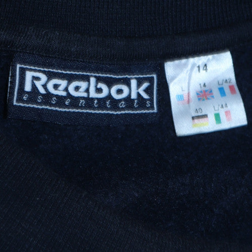 Reebok Womens Navy Blue Crew Neck Pullover Sweatshirt Size 14 - Image 6