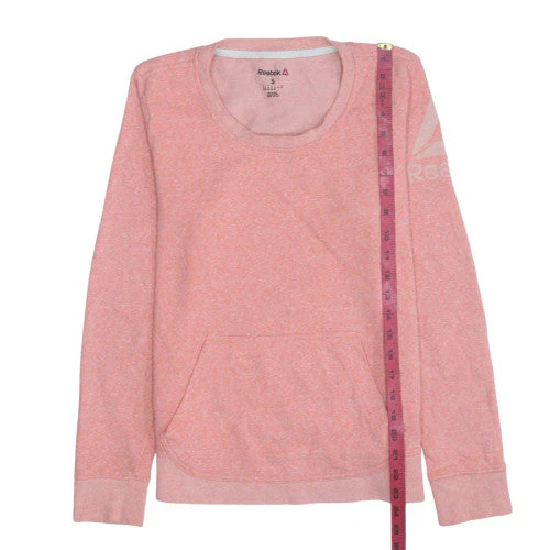 Reebok Women's Pink Crew Neck Pullover Sweatshirt Size S - Image 3
