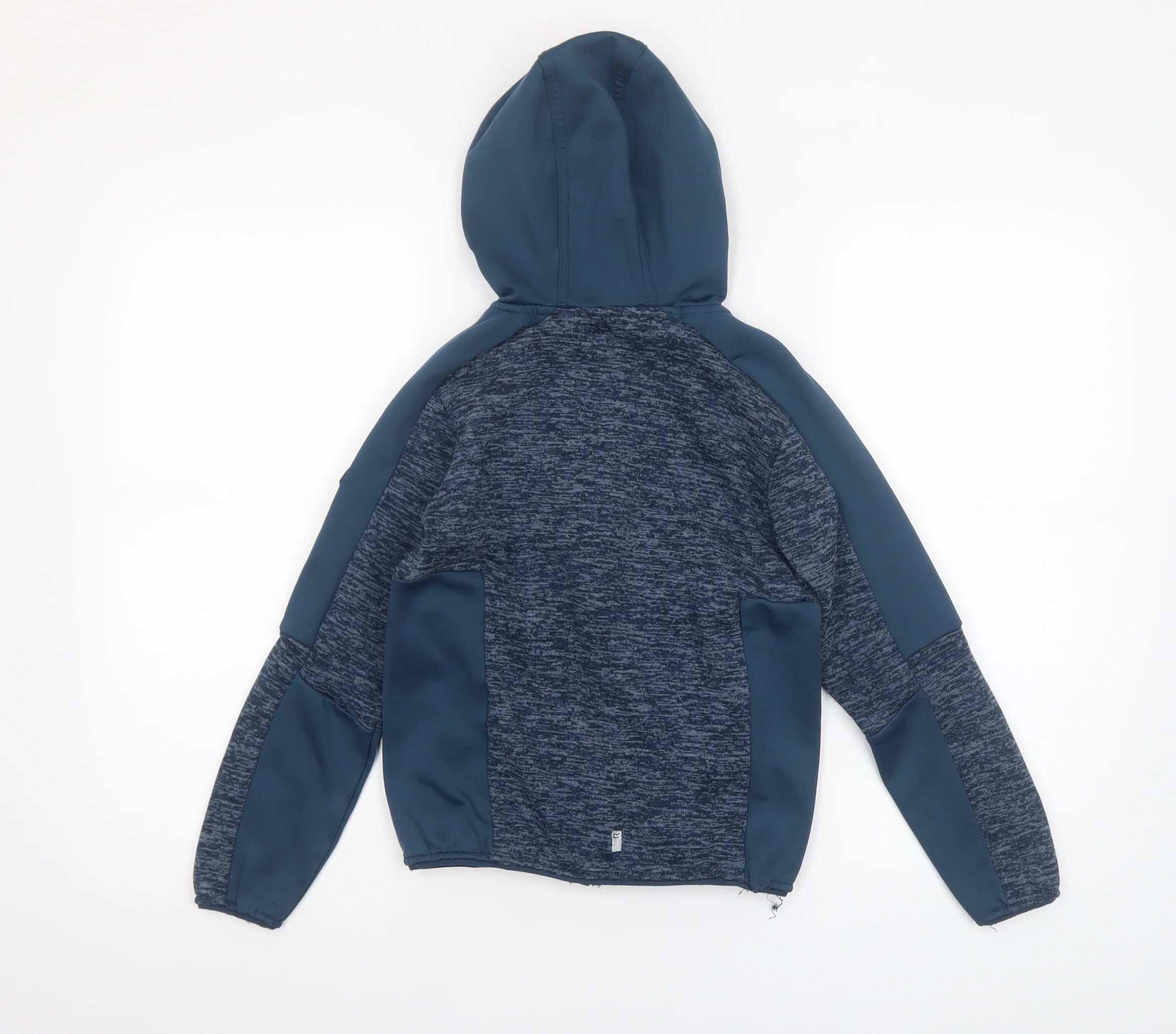 Regatta Boys Blue Full Zip Hoodie 9-10 Years Softshell Fleece Jacket - Image 3