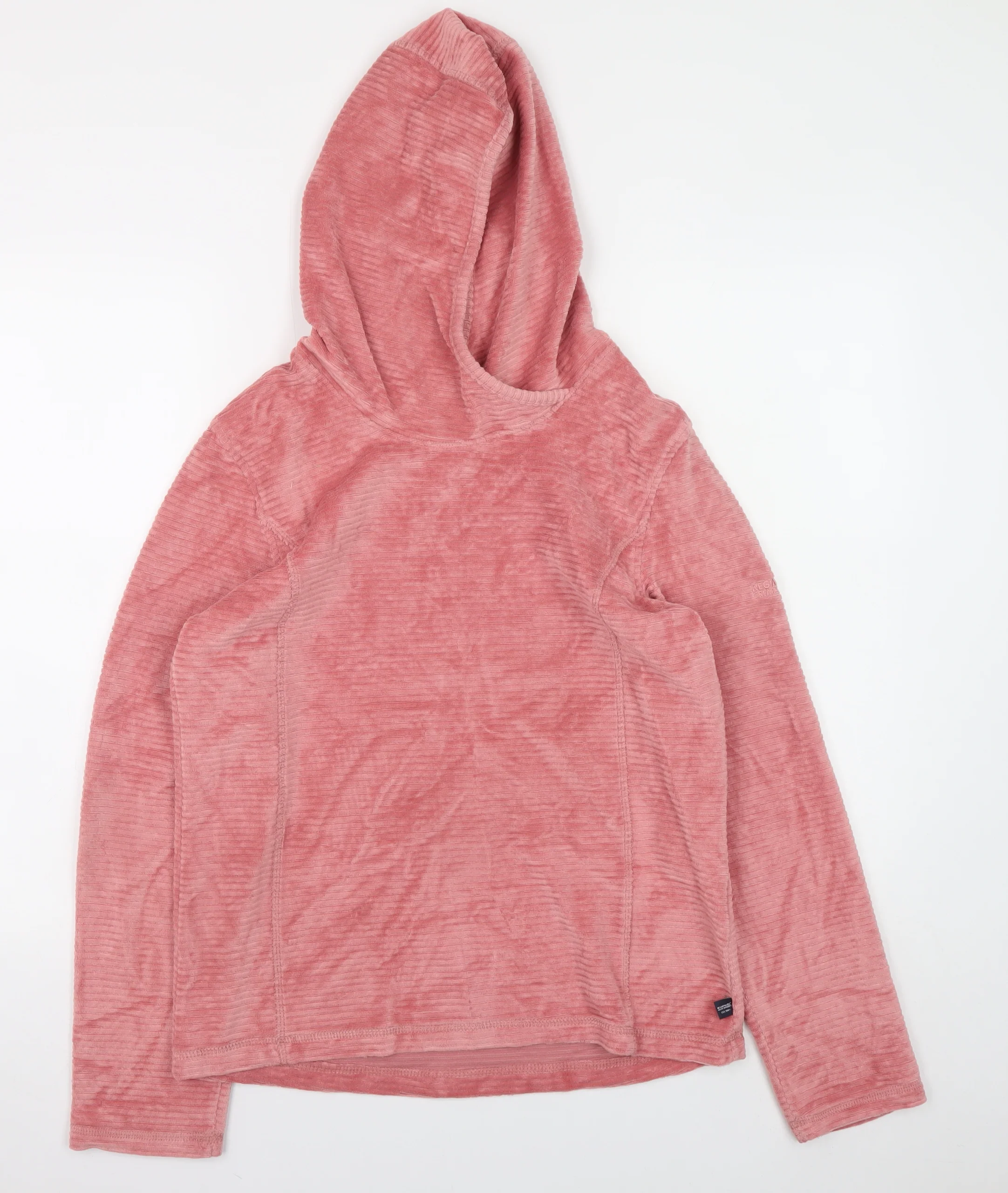 Regatta Great Outdoors Women Pink Velour Pullover Hoodie Size 12