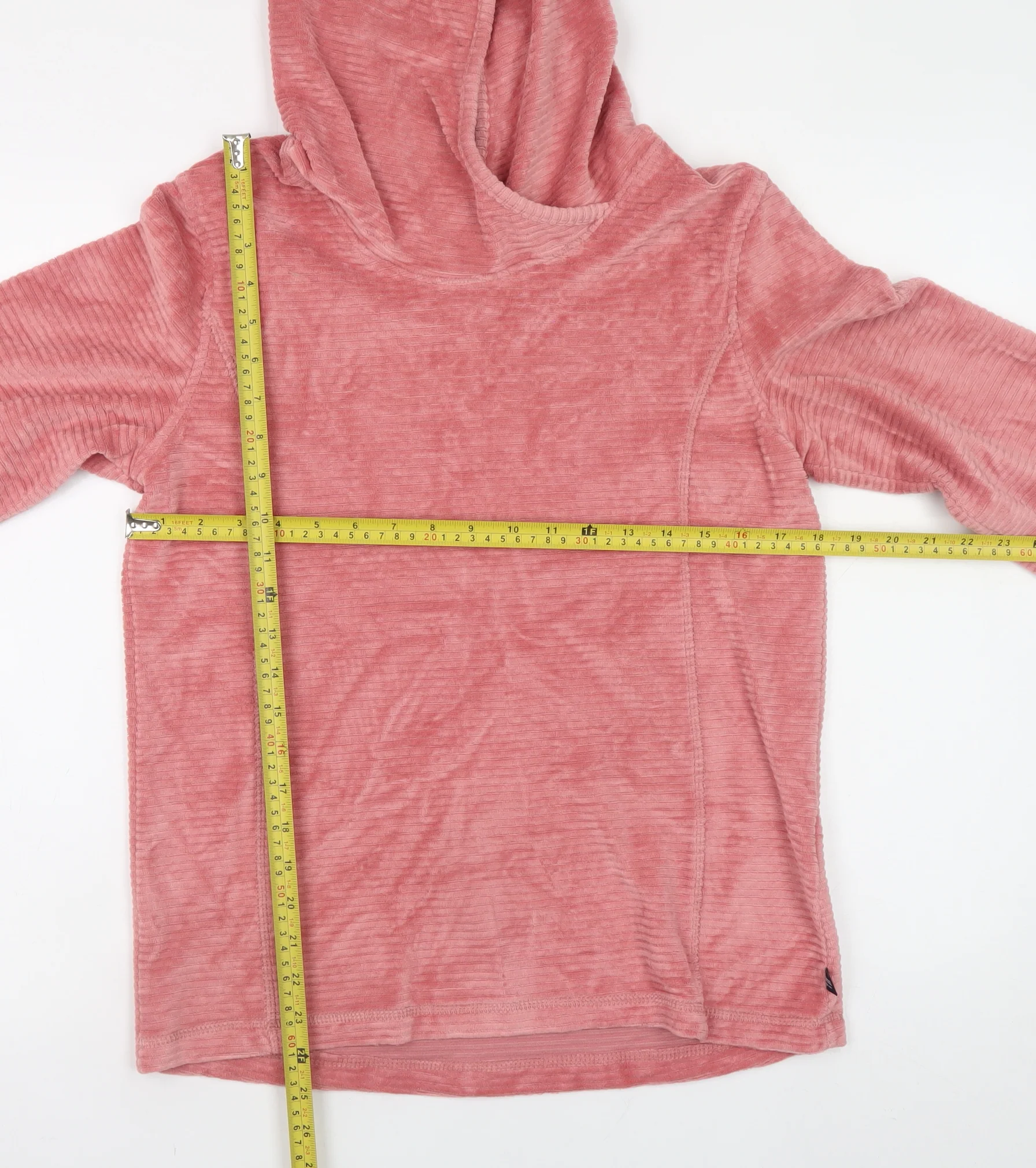 Regatta Great Outdoors Women Pink Velour Pullover Hoodie Size 12 - Image 2