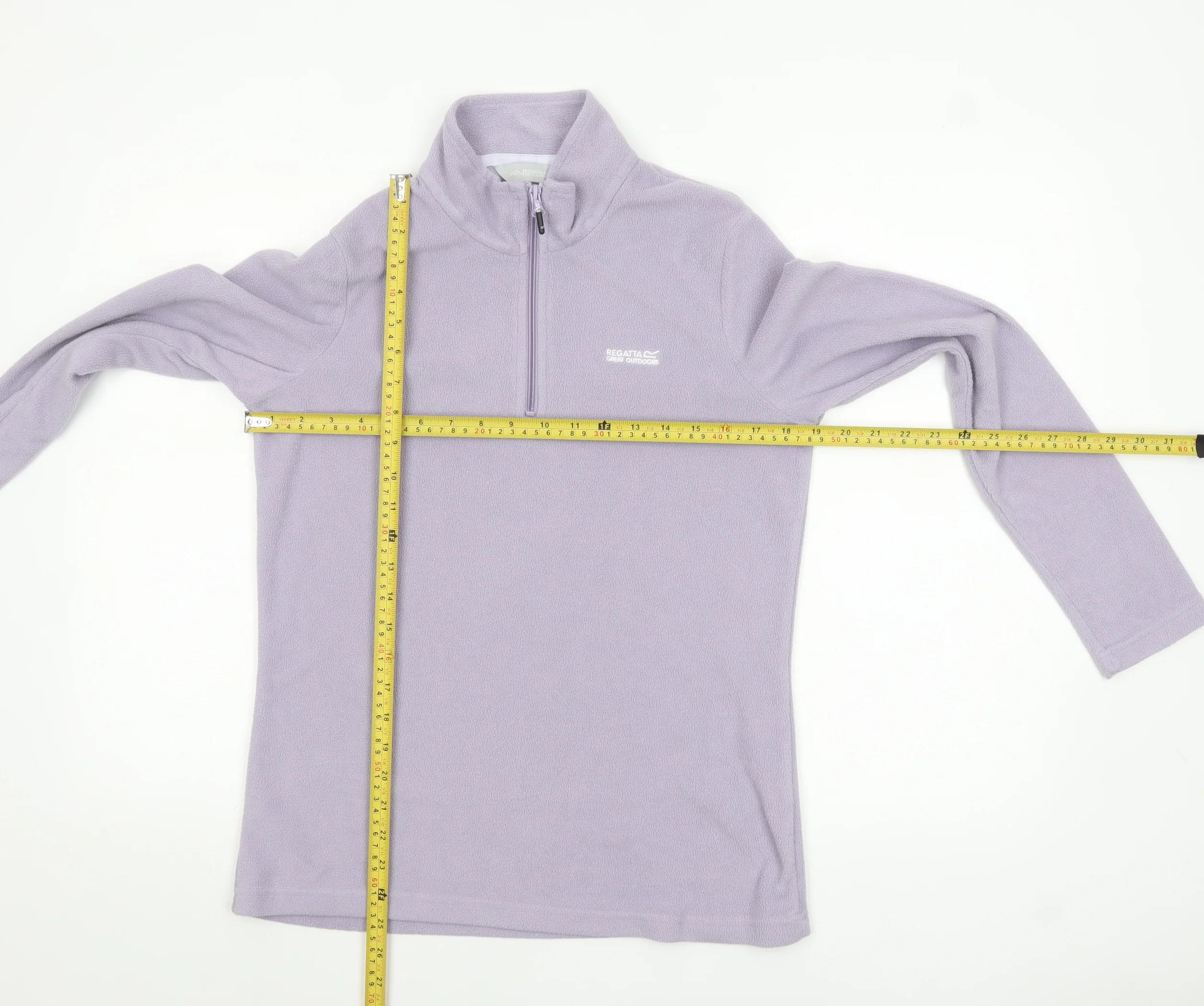 Regatta Great Outdoors Women’s Lilac 1/2 Zip Fleece Sweatshirt UK 10 - Image 2