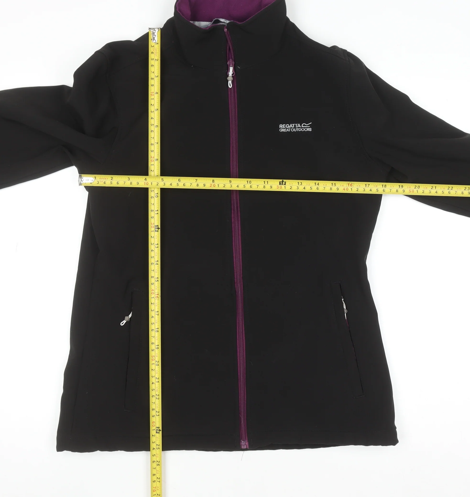 Regatta Great Outdoors Women's Black Softshell Full Zip Jacket Size 10 - Image 2
