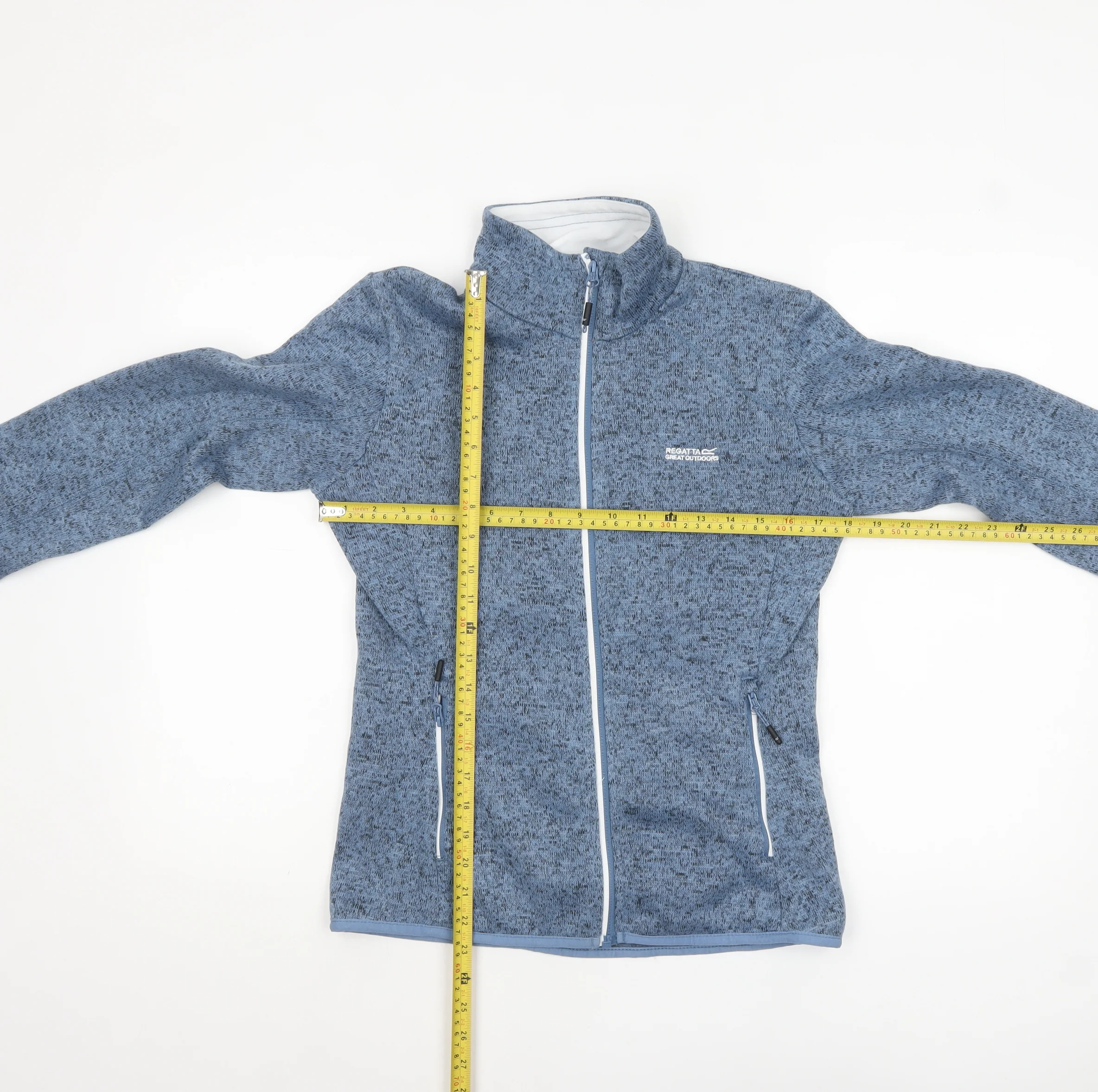 Regatta Great Outdoors Women's Blue Fleece Soft Shell Jacket UK 10 - Image 2