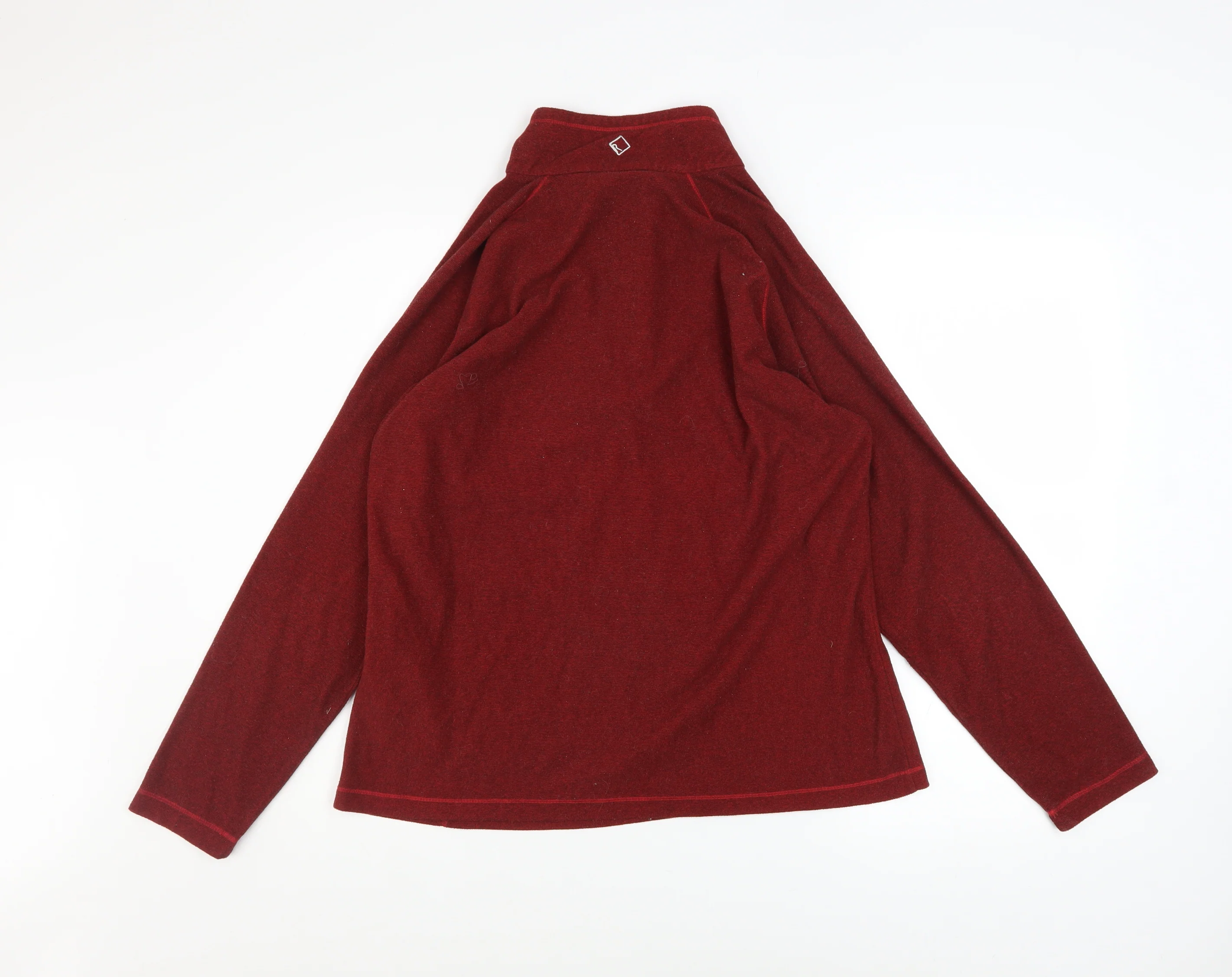 Regatta Great Outdoors Women's Red 1/4 Zip Fleece Pullover UK 16 - Image 3