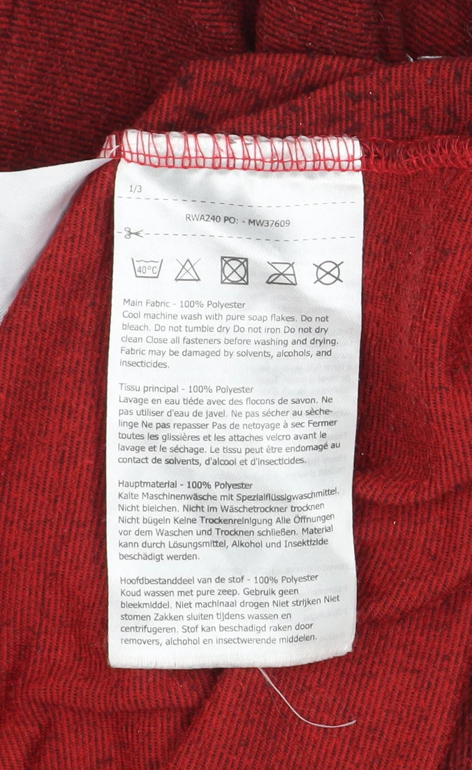 Regatta Great Outdoors Women's Red 1/4 Zip Fleece Pullover UK 16 - Image 5