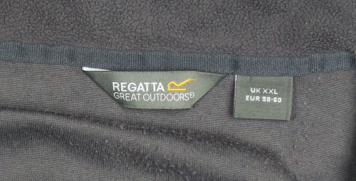 Regatta Mens Black 2XL Fleece Half Zip Pullover Sweatshirt - Image 4