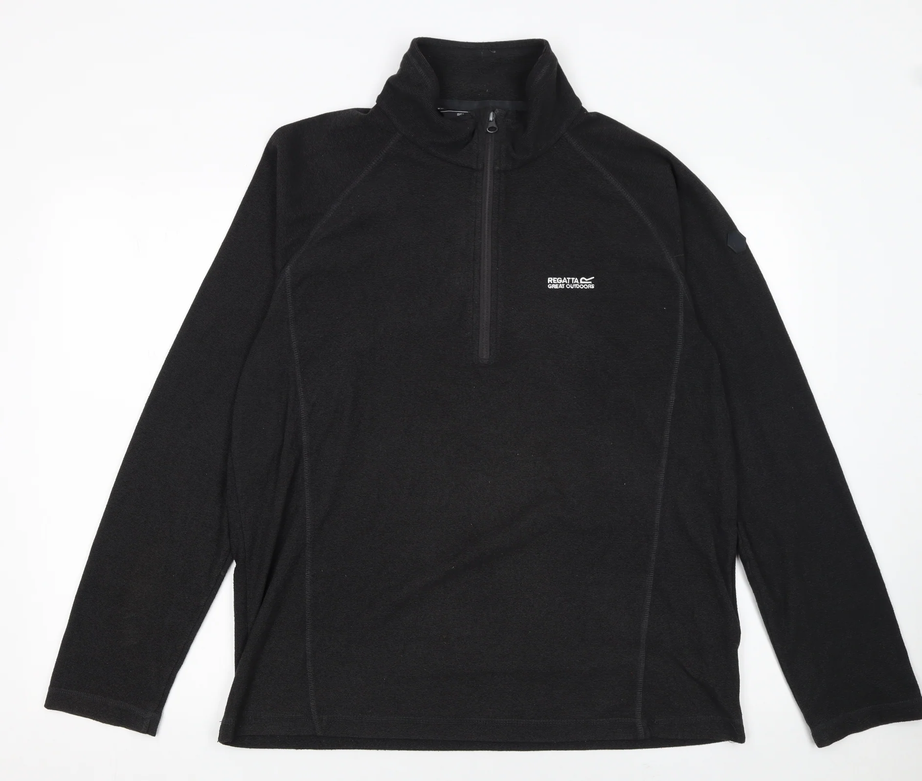 Regatta Men's Black Fleece 1/2 Zip Pullover Sweatshirt L