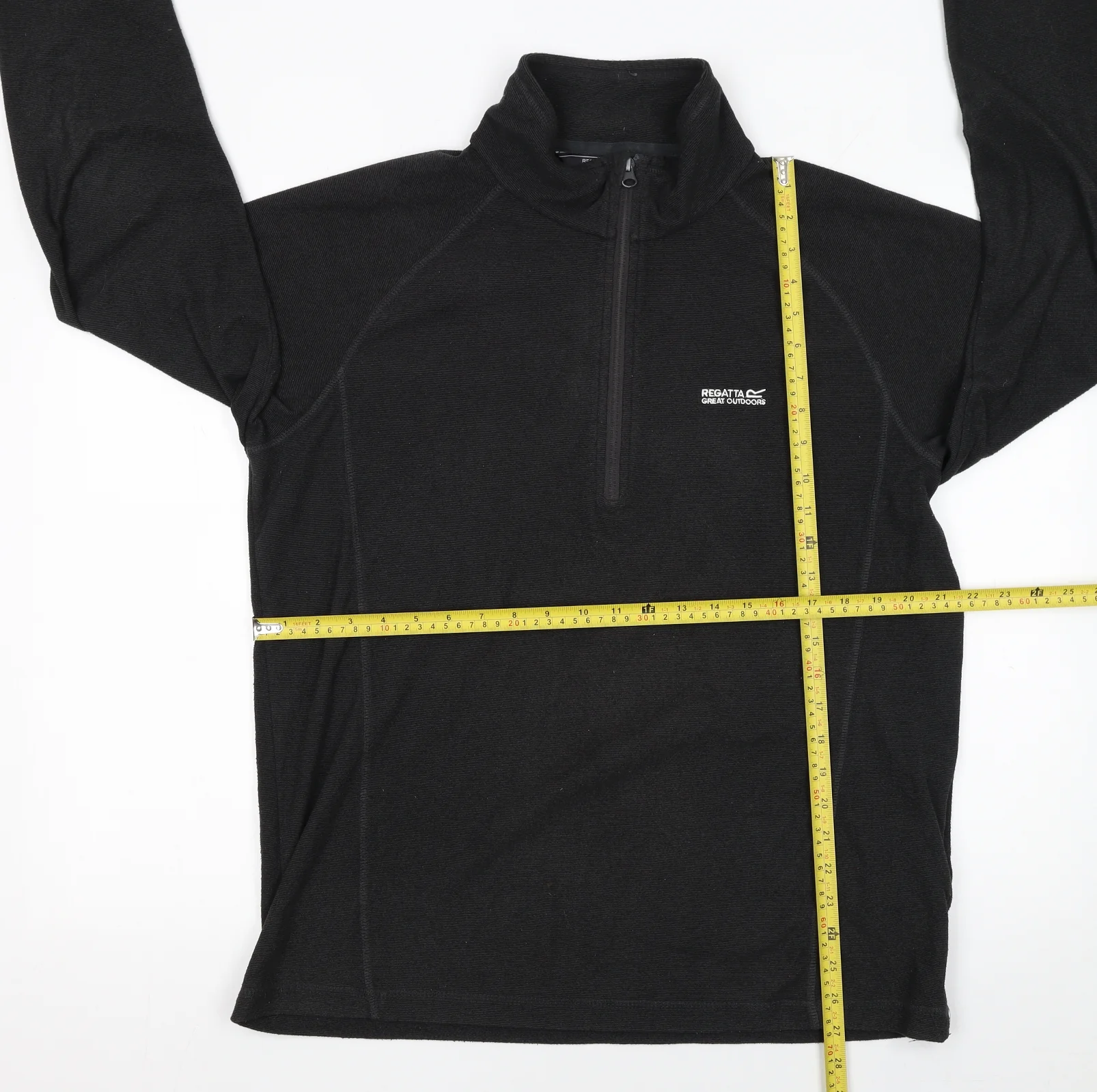 Regatta Men's Black Fleece 1/2 Zip Pullover Sweatshirt L - Image 2