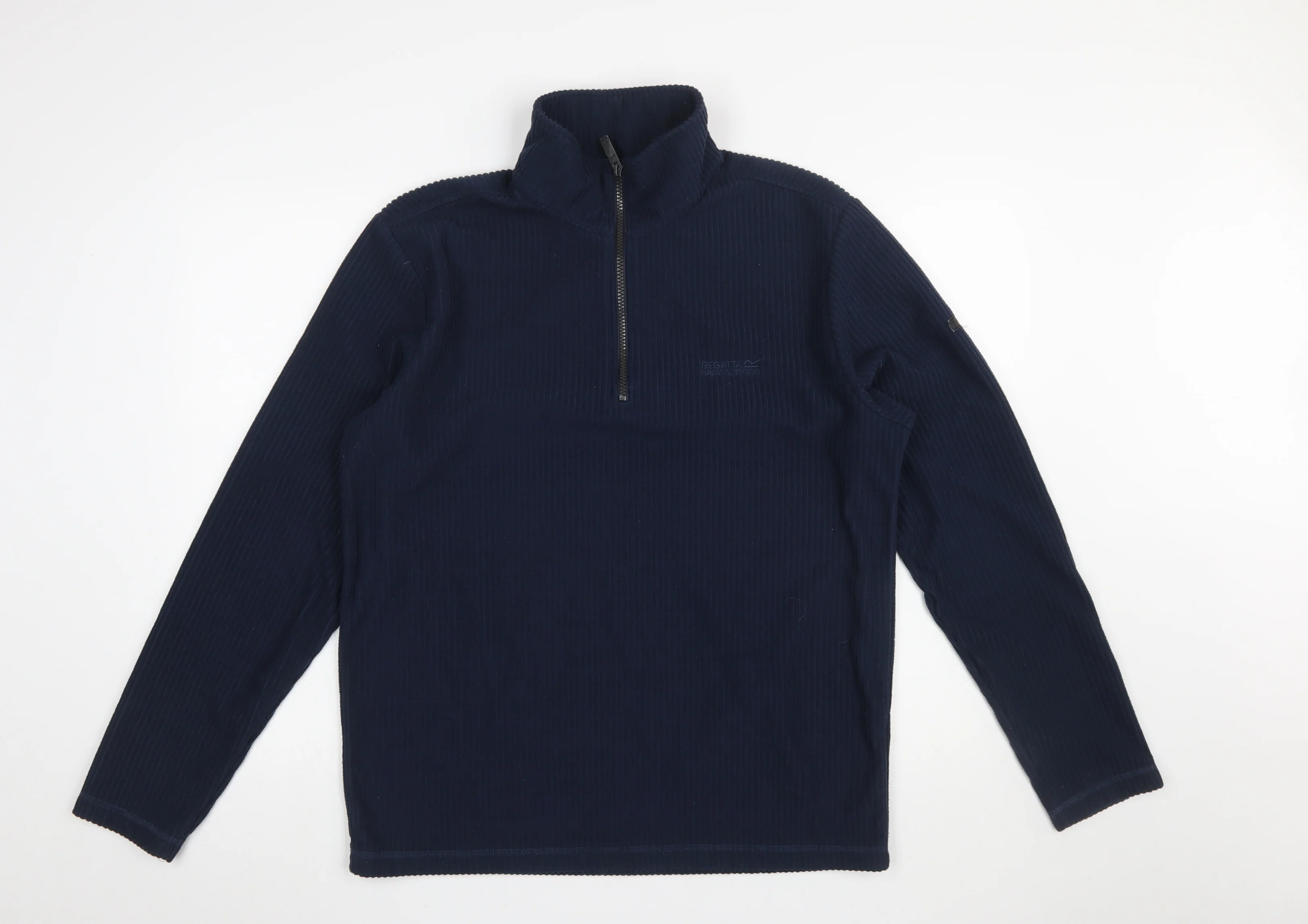 Regatta Men's Blue Fleece 1/2 Zip Sweatshirt Size L Outdoor Hiking Top