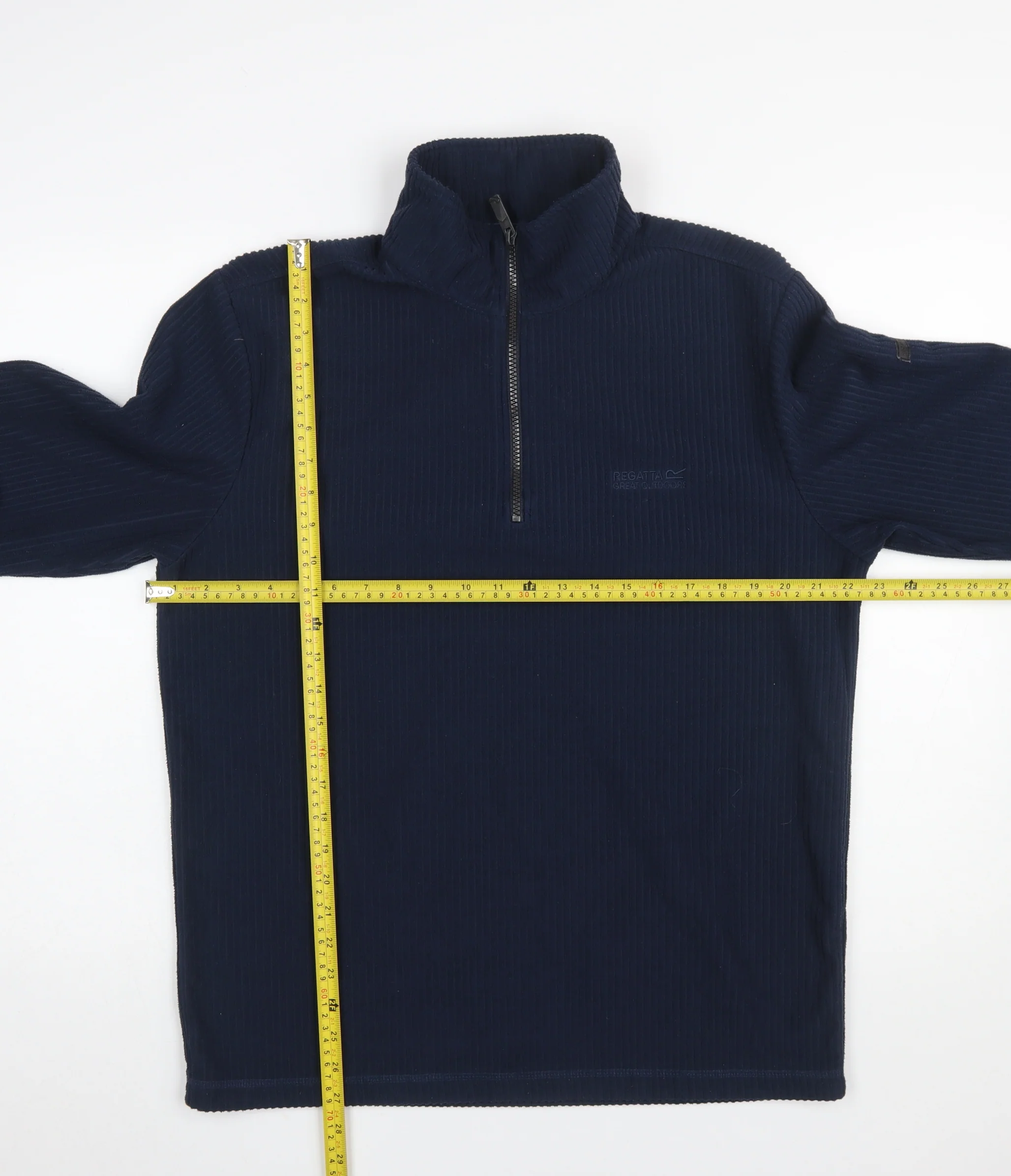 Regatta Men's Blue Fleece 1/2 Zip Sweatshirt Size L Outdoor Hiking Top - Image 2