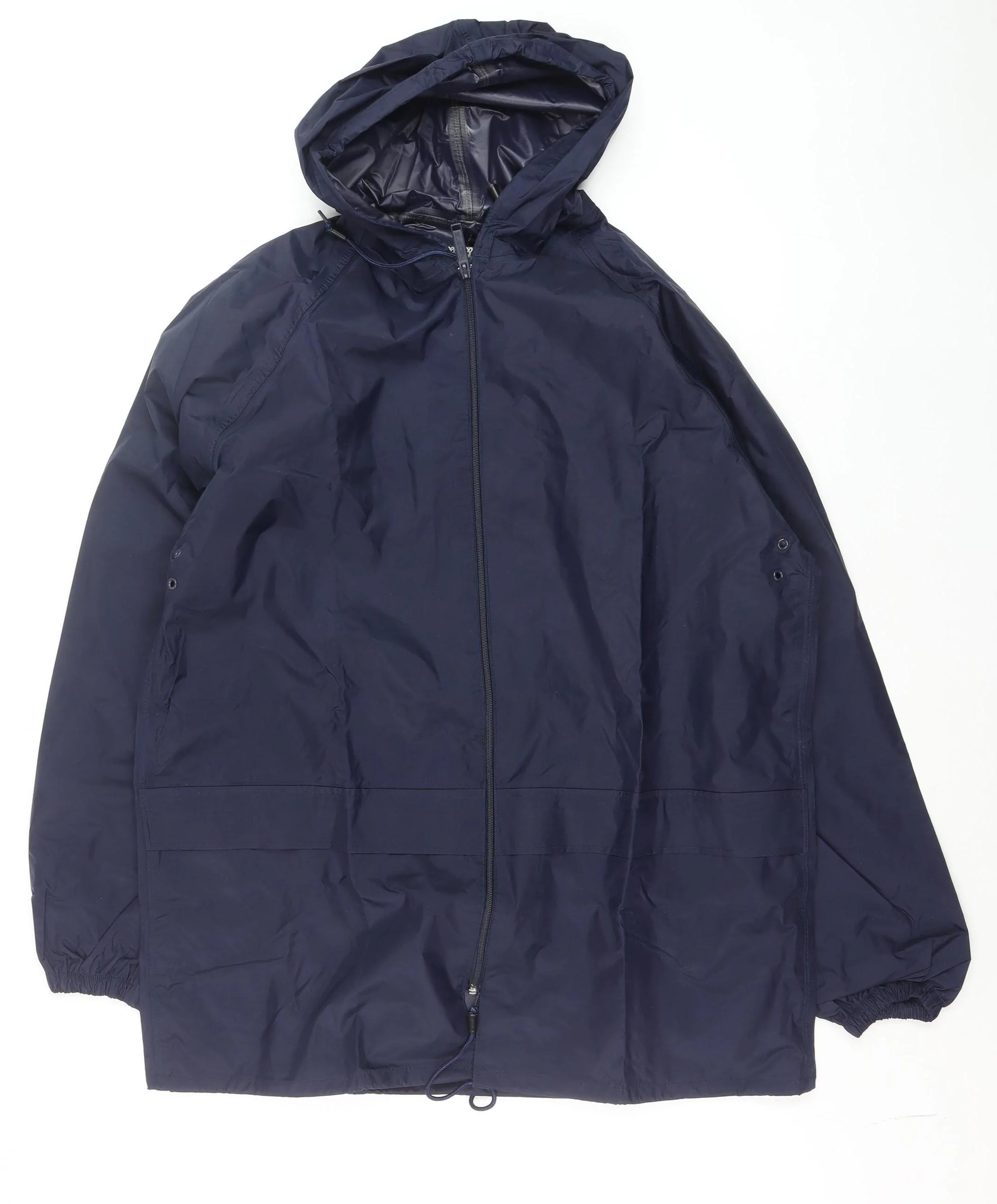 Regatta Men's Blue Waterproof Hooded Rain Jacket Size M Outdoor Wear