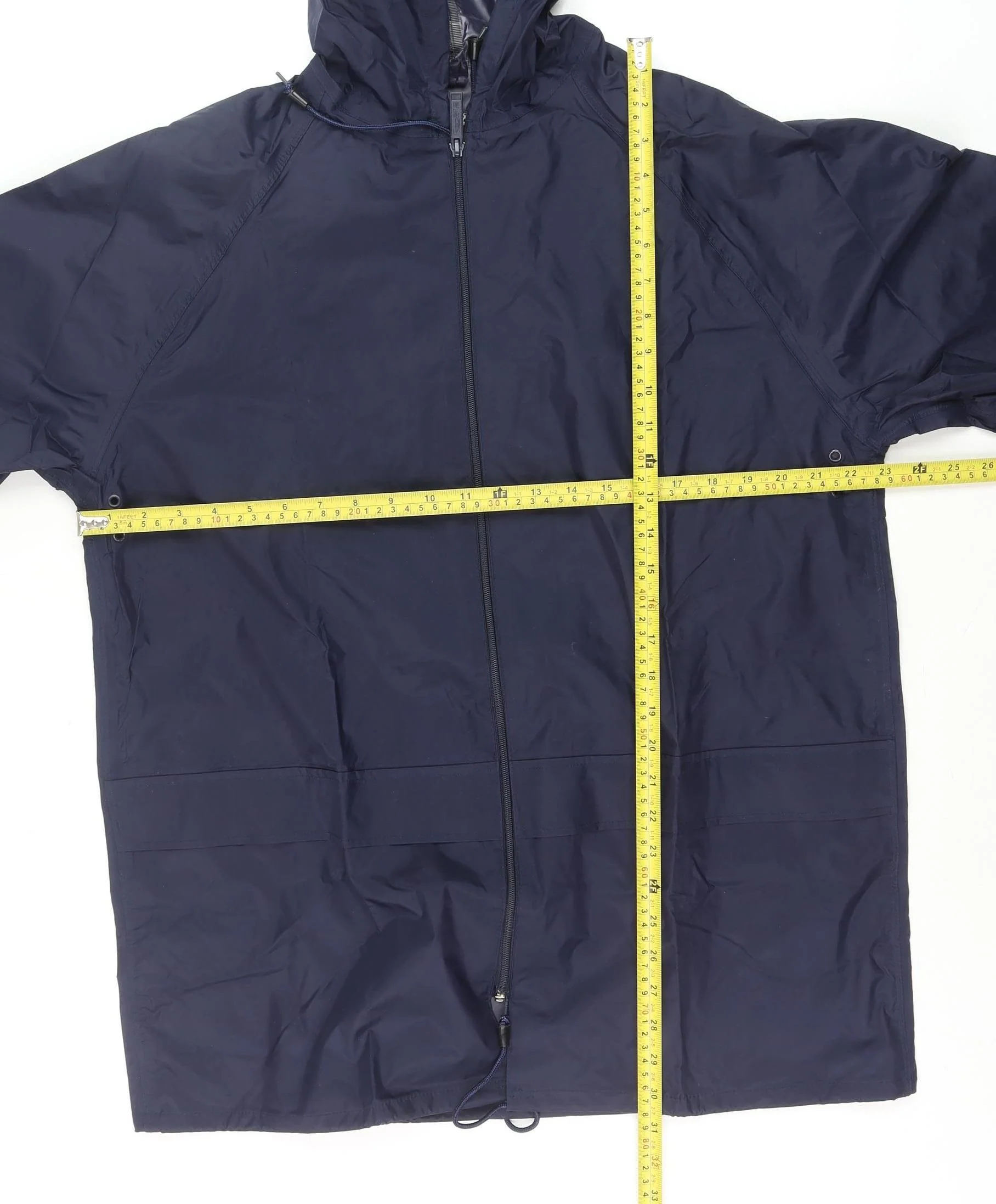 Regatta Men's Blue Waterproof Hooded Rain Jacket Size M Outdoor Wear - Image 2