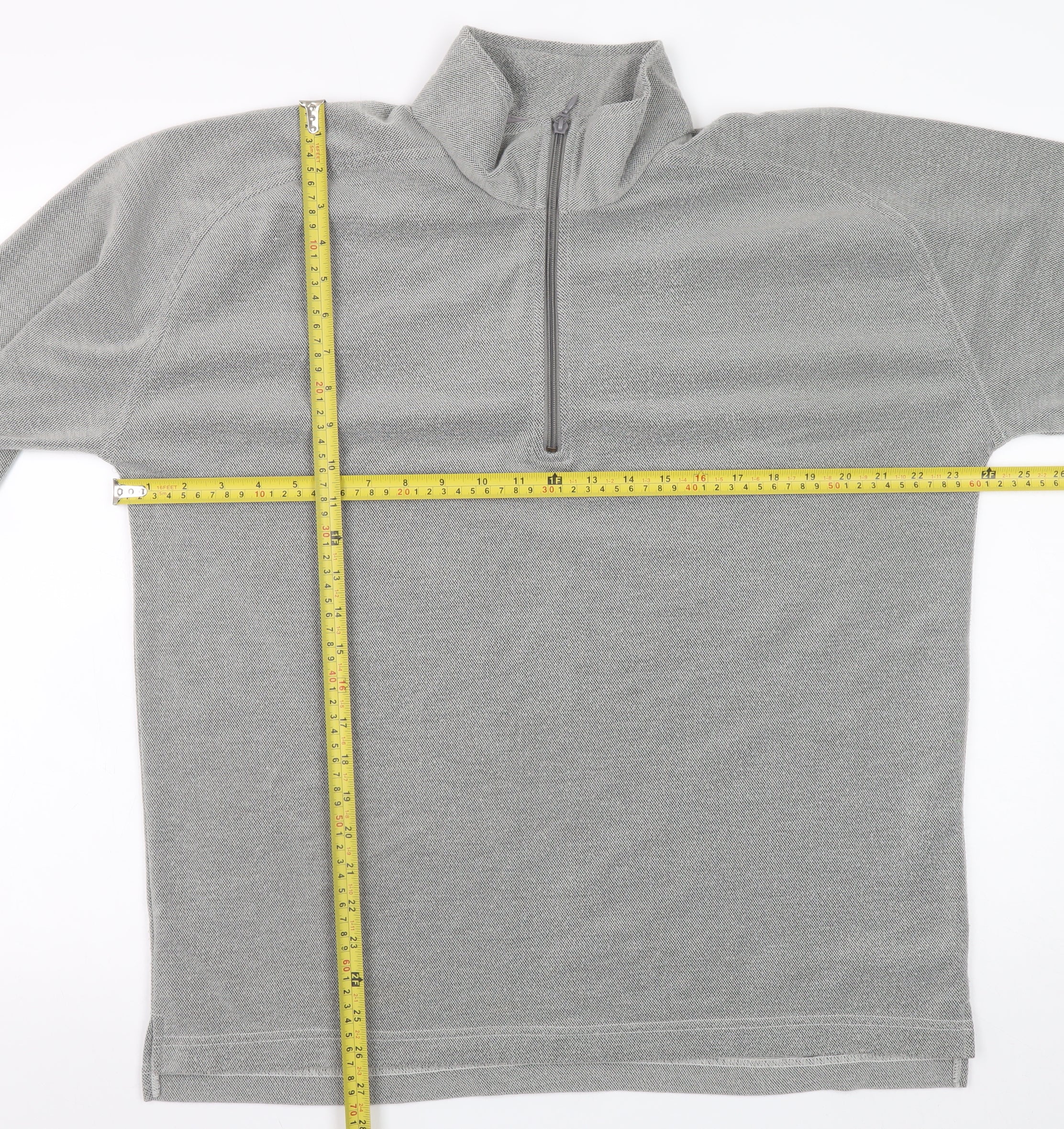 Regatta Men's Grey 1/4 Zip Fleece Sweatshirt M Outdoor Pullover - Image 2