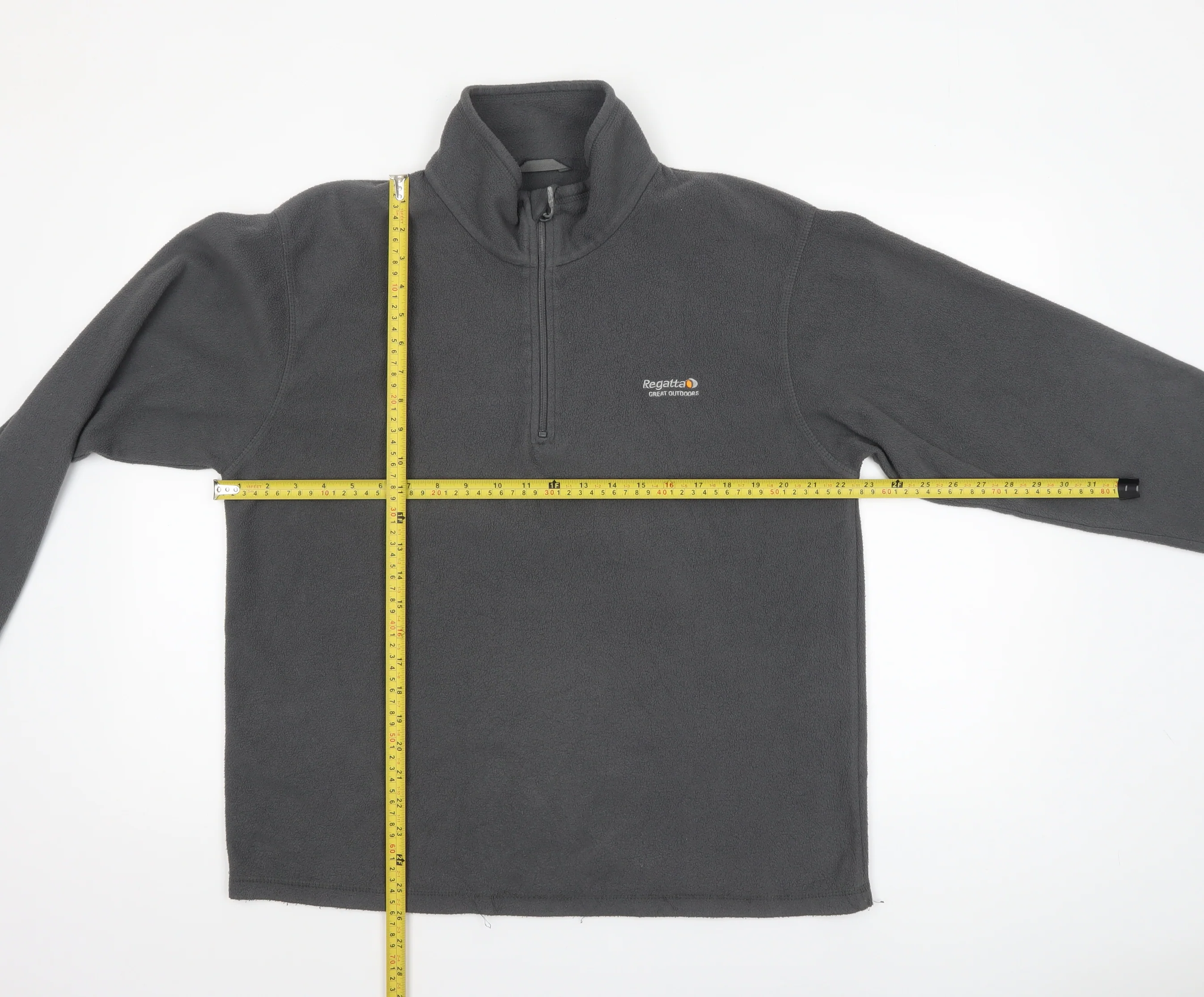 Regatta Men's Grey XL Fleece 1/4 Zip Pullover Sweatshirt Outdoor Top - Image 2