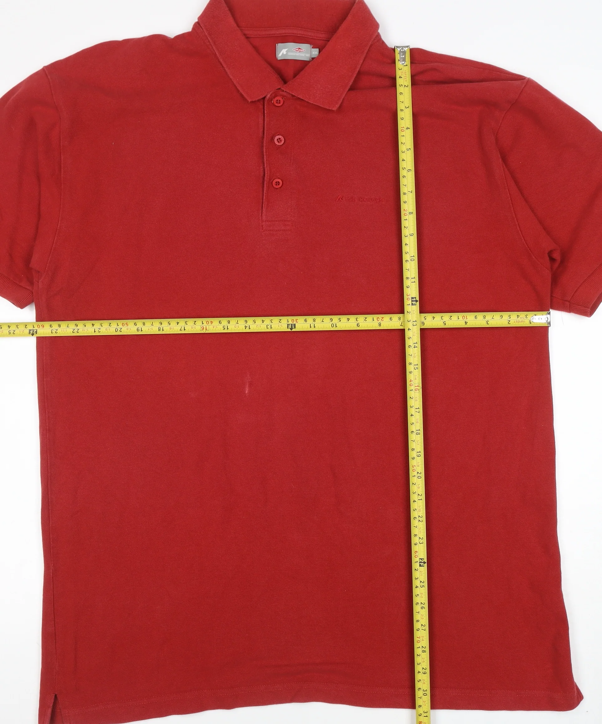 Regatta Men's Red 2XL Cotton Short Sleeve Polo Shirt - Image 2