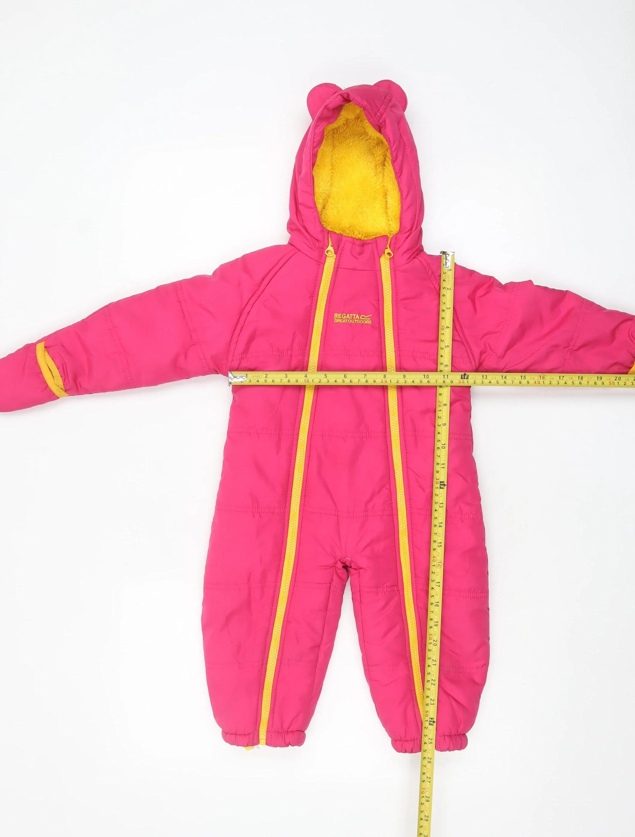 Regatta Unisex Baby Pink Snowsuit 6-12 Months Hooded Waterproof Winter Suit - Image 2