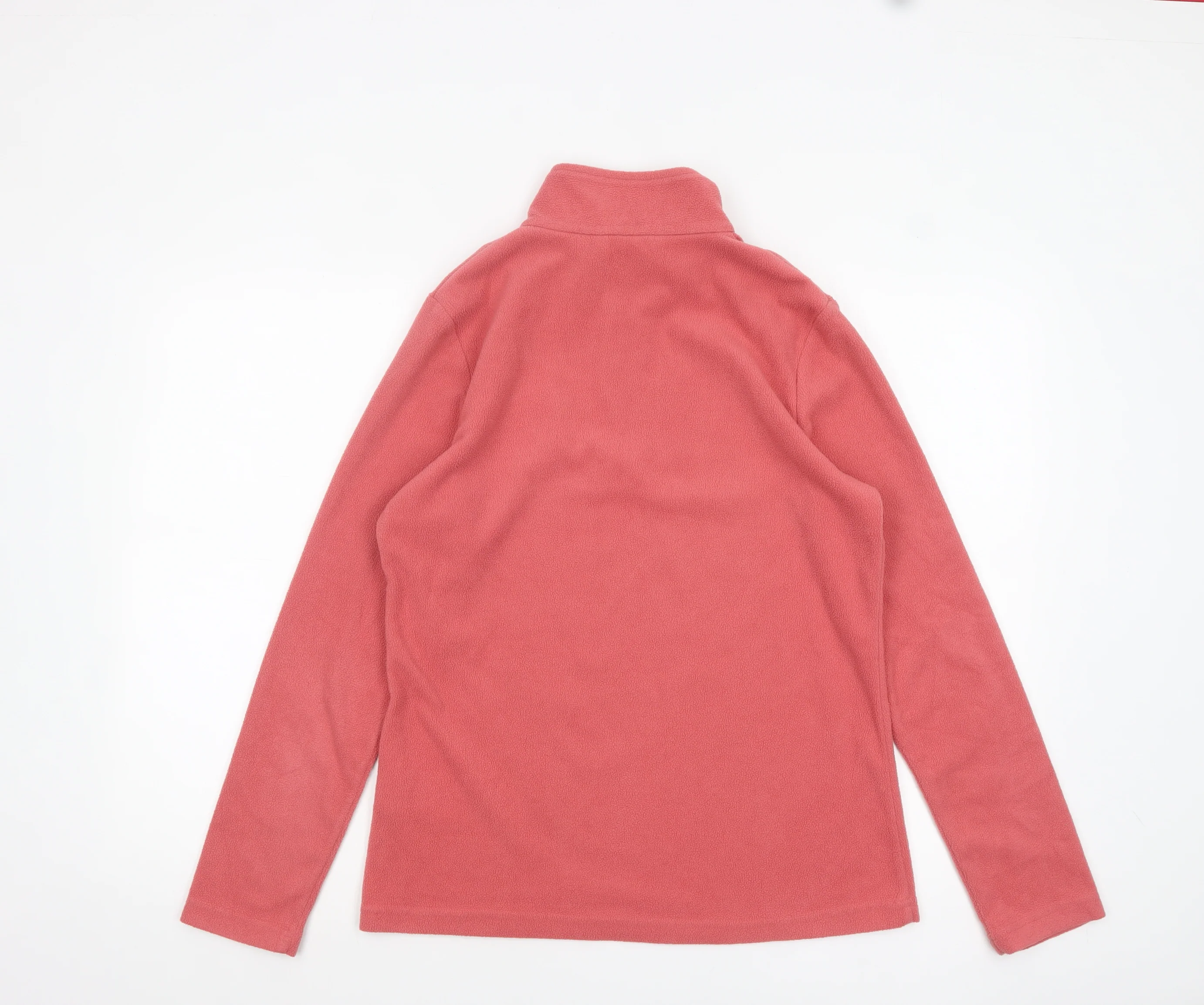 Regatta Women Pink Fleece Pullover 1/4 Zip Sweatshirt UK 10 - Image 3