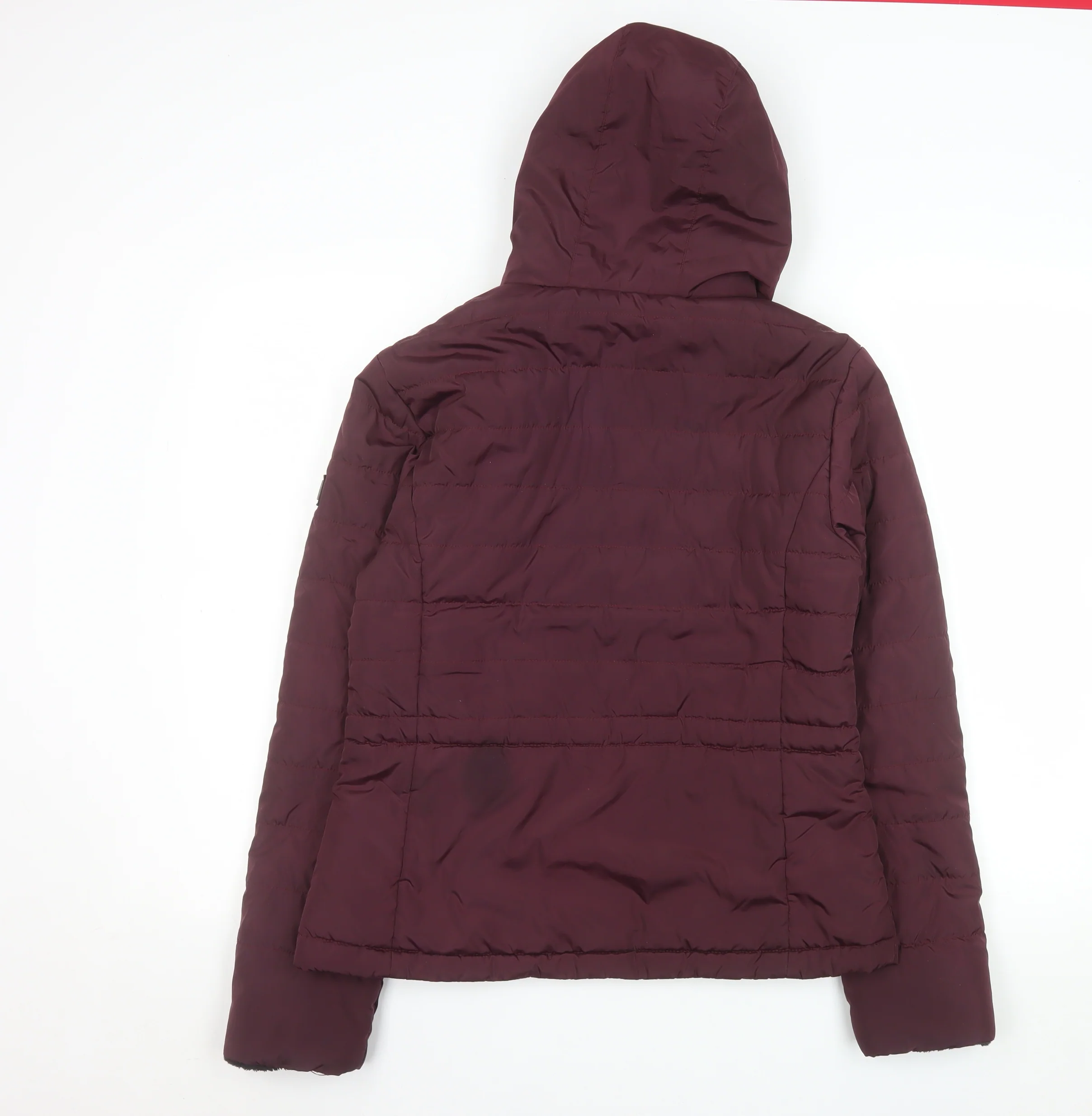 Regatta Women Purple Hooded Puffer Jacket UK 12 Water Resistant - Image 3