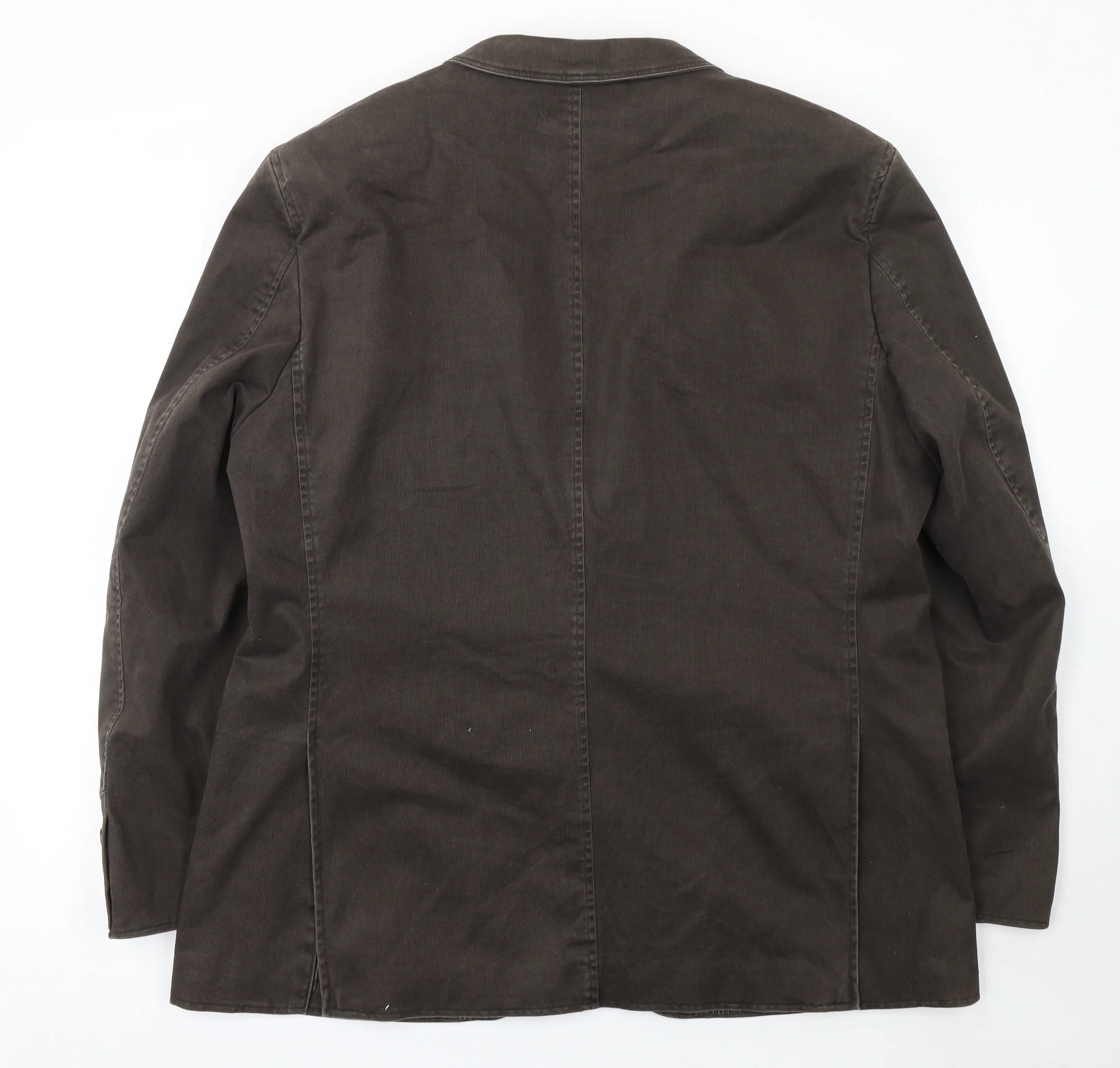 Remus Uomo Men's Brown Cotton Slim Blazer Jacket 46R - Image 3