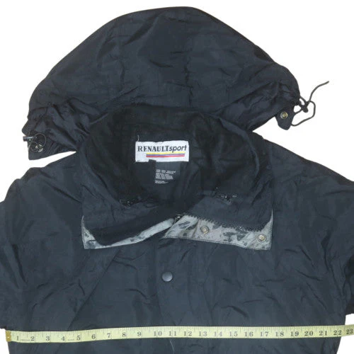 Renaultsport Men’s Black XL Nylon Parka Jacket Hooded Lined - Image 3